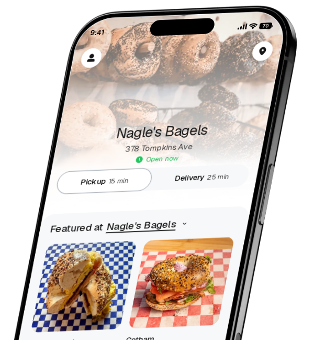 Nagle's Bagels app preview